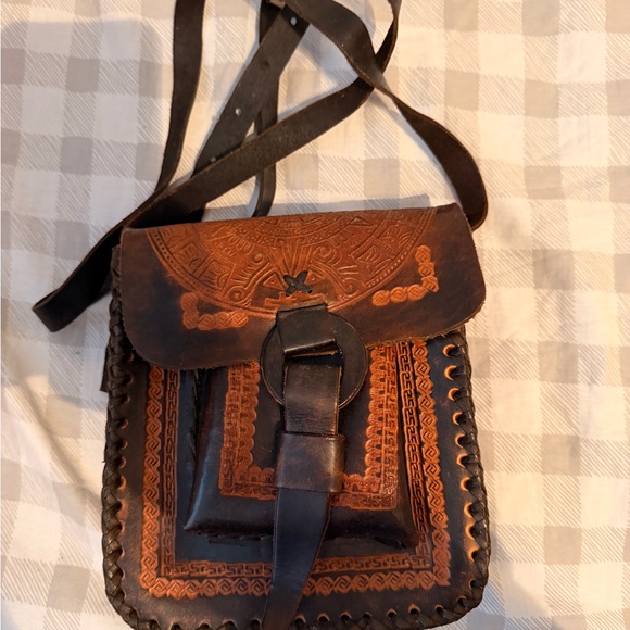 Vintage Leather Messenger Bag